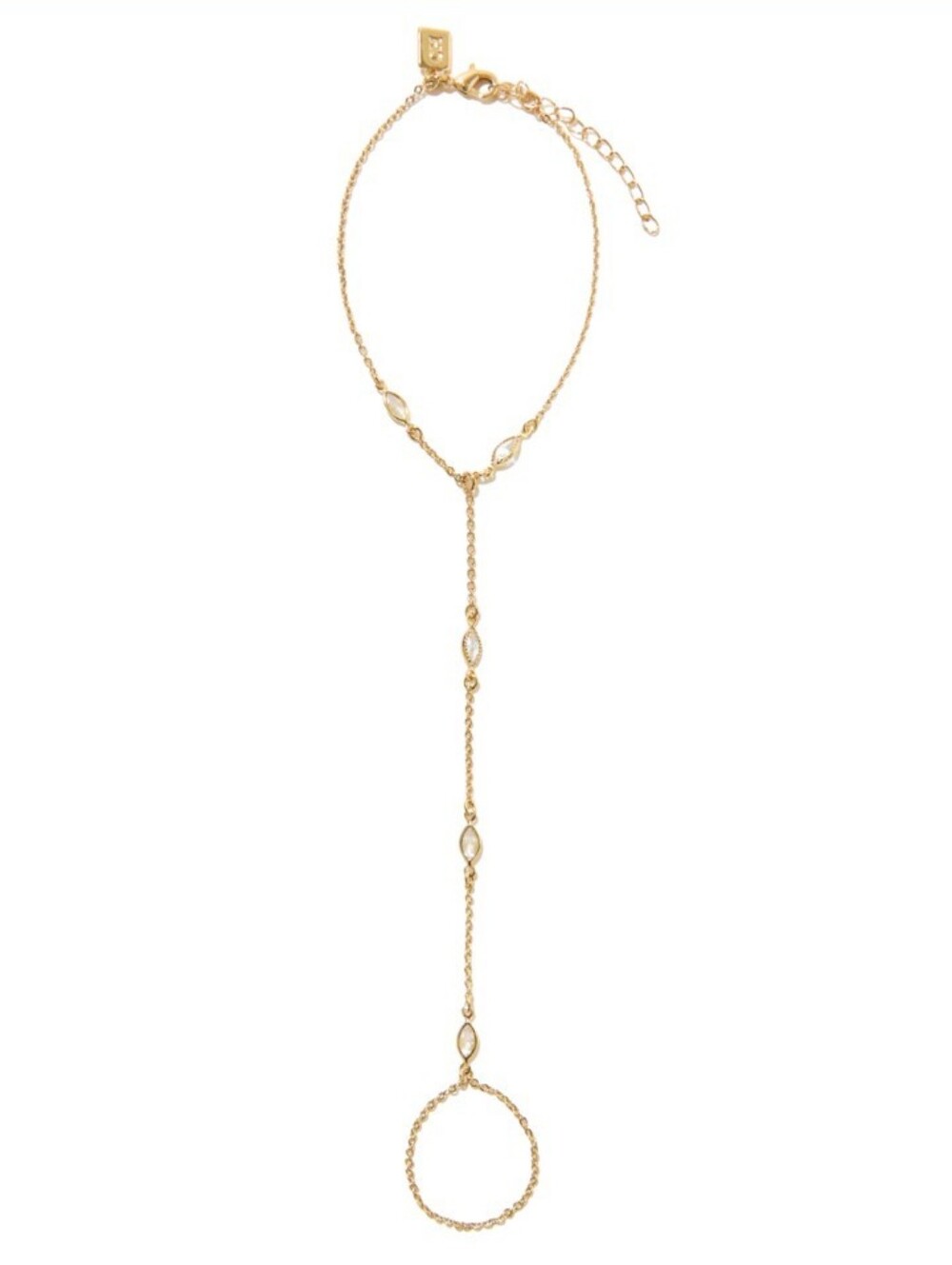 Crystal Haze Crystal Hand Chain Gold